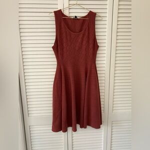 Torrid Sleeveless Fit and Flair Knit Rust  Dress 1/XL